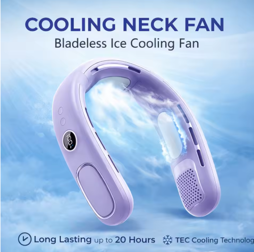Snagva wearable neck cooling fan with bladeless airflow