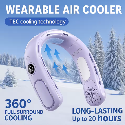 Snagva wearable neck cooling fan with bladeless airflow