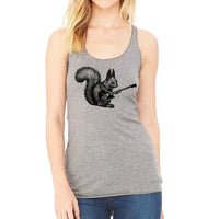 Squirrel Playing Guitar Racerback - Snagva
