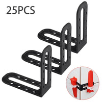 tile leveling spacer clips for floor and wall tile installation