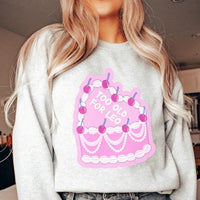 Sport grey sweatshirt featuring 'Too Old For Leo' artwork, warm fleece material, adjustable cuffs