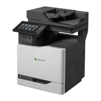 Close-up of LEXMARK CX860DTE Laser printer component against a white background