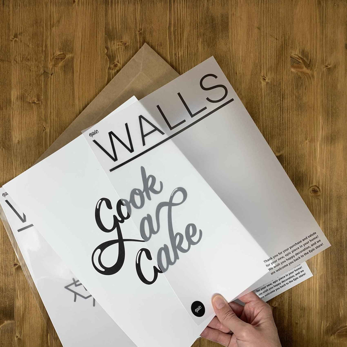 Heavy Food Gives You Power - Wall Print, Kitchen Wall Decor