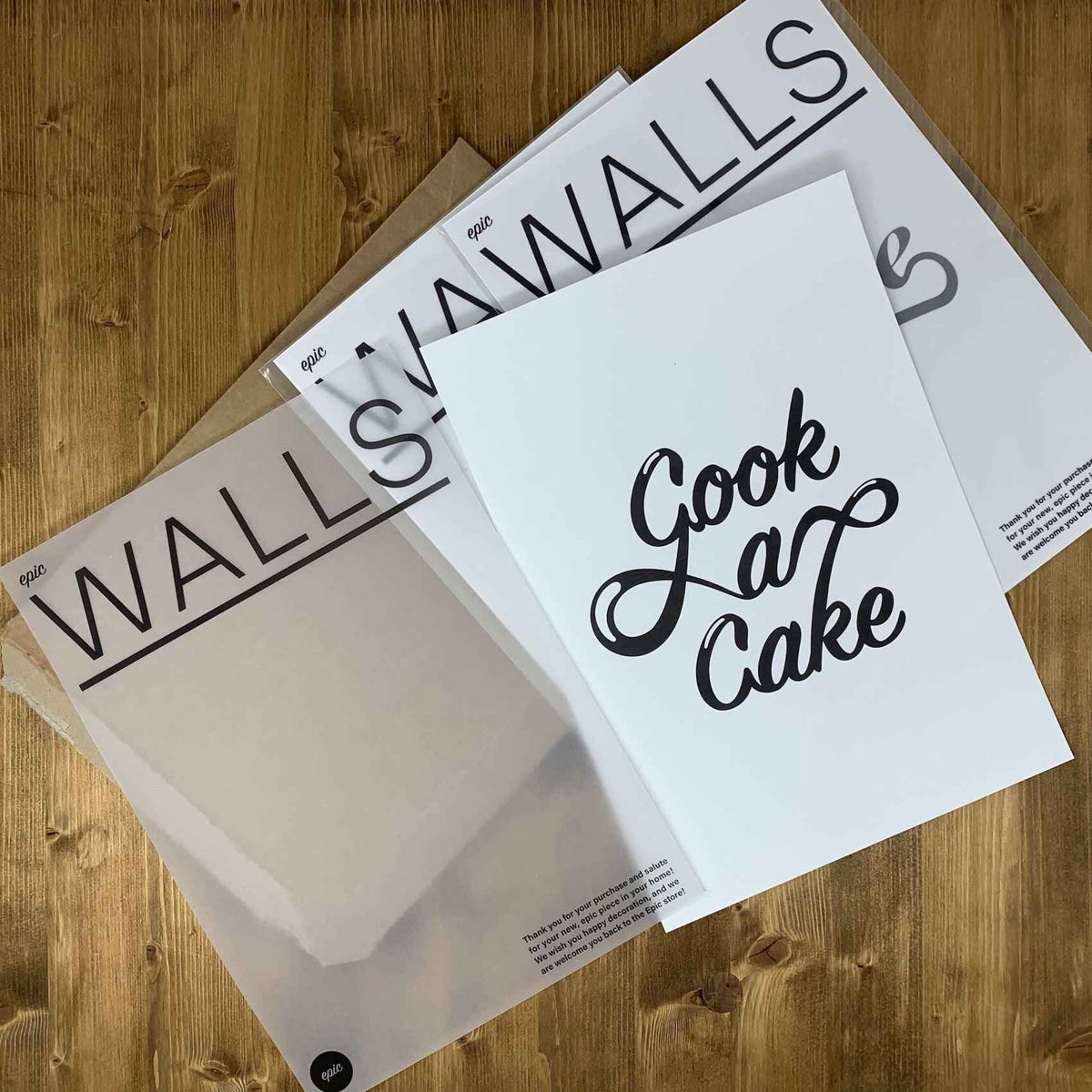 Heavy Food Gives You Power - Wall Print, Kitchen Wall Decor