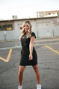 DT Women's DOWNTOWN Lightweight Dress in Black - Snagva