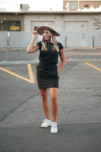 DT Women's DOWNTOWN Lightweight Dress in Black - Snagva