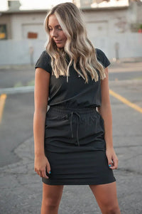 DT Women's DOWNTOWN Lightweight Dress in Black - Snagva